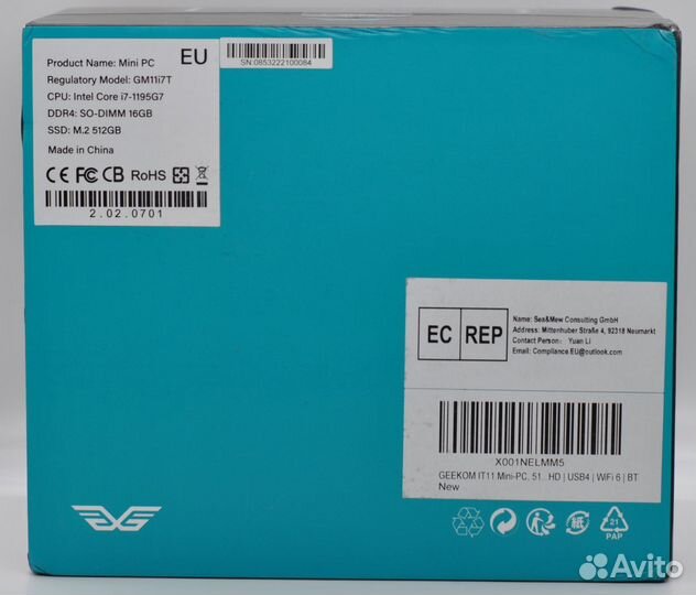 Производительный мини-пк Geekom Mini IT11 i7-1195G