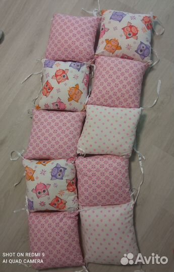 Подушки бортики в кроватку