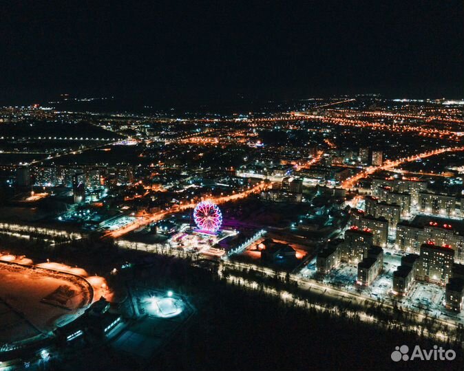 Вечерний Полет над Омском