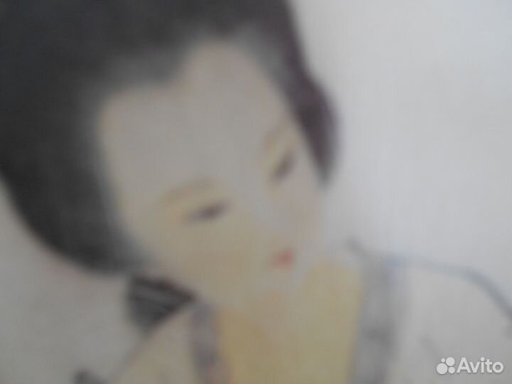 Антикварный japan веер