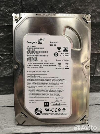 Seagate Barracuda 250 GB ST250DM000