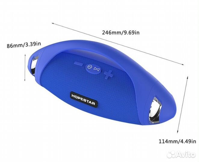 Портативная водоотталкивающая колонка Hopestar