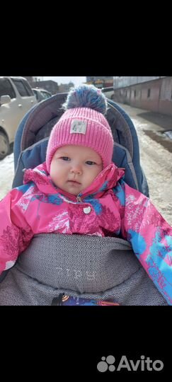 Шапка зимняя для девочки 44-46