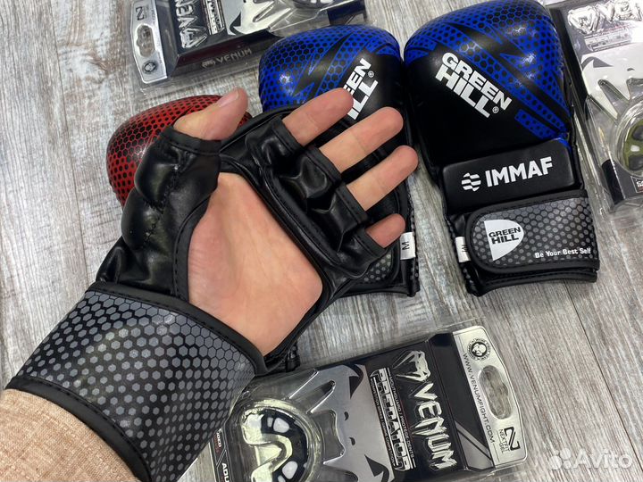 Перчатки Green Hill для мма крабы