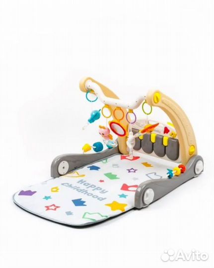 Развивающий коврик с пианино+ ходунки- каталка