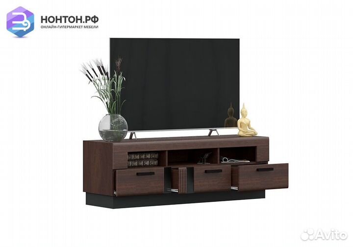 Тумба под тв Магнолия дерево / орех