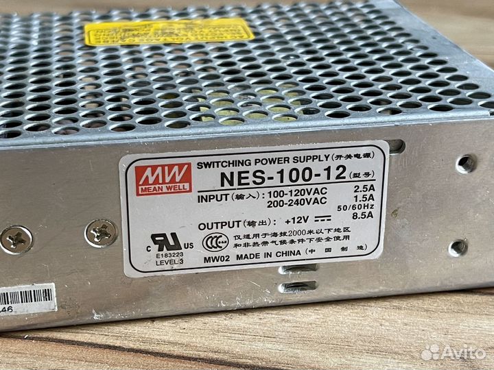Блок питания switching power supply nes-100-12