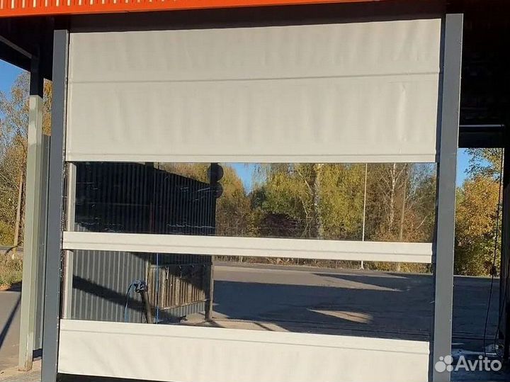 Усиленные ворота пвх для больших проемов