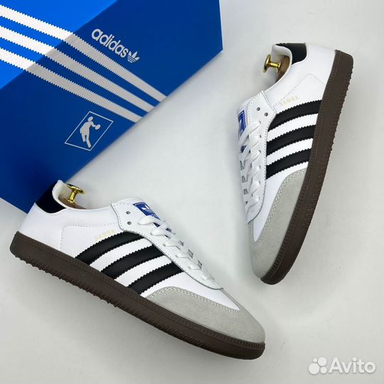 Мужские кроссовки Adidas Samba White