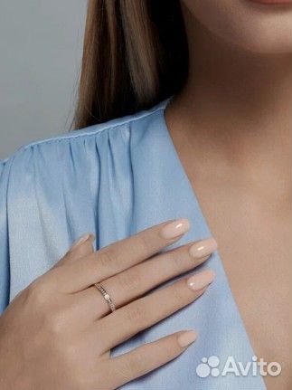 Золотое кольцо 585 бриллиант