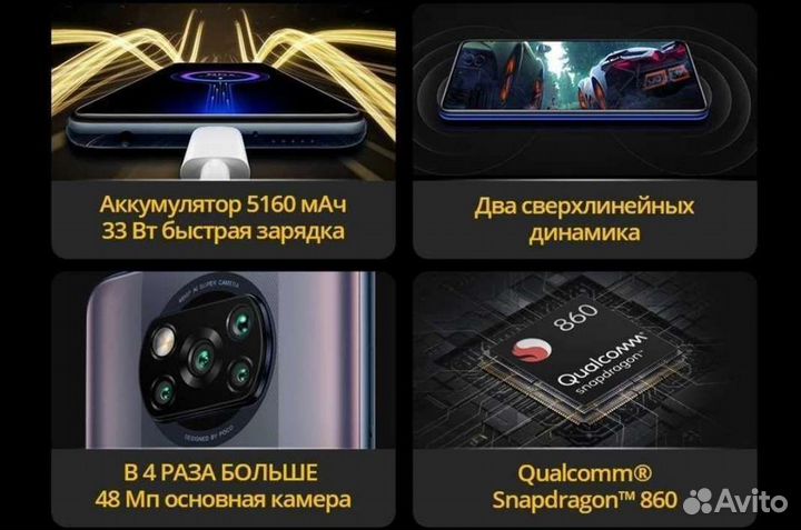 Смартфон Xiaomi Poco X3 pro NFC 256 гб