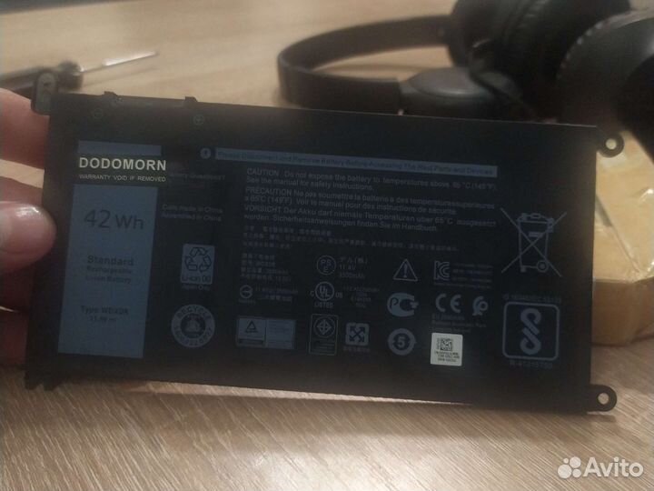 Аккумулятор Ноутбука дел wdx0r 11.4v