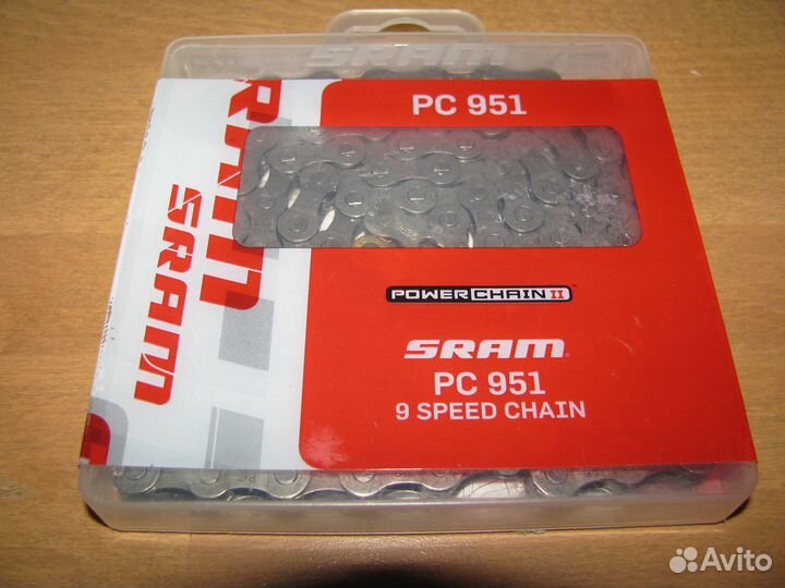 Цепь sram PC-951 9ск с замком новая