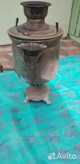 Самовар на дровах медный на реставрацию