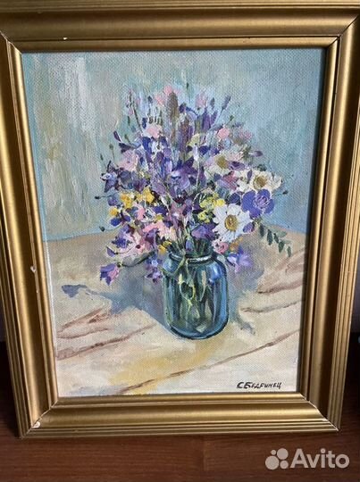 Картина маслом на холсте, натюрморт