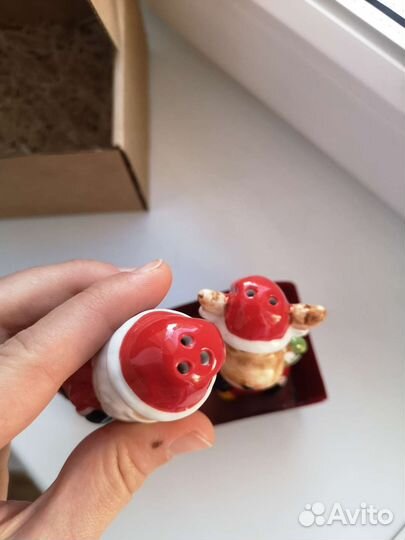 Солонка и перечница набор новогодний подарок