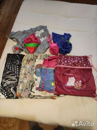 Детские мешки для обуви и сумочки