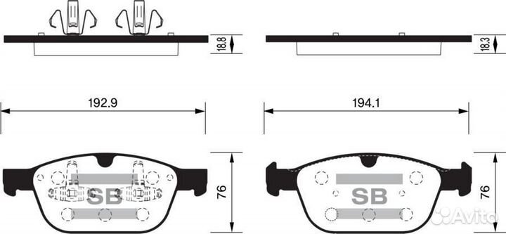 Sangsin brake SP2320 Колодки торм.дисковые Hi-Q vo