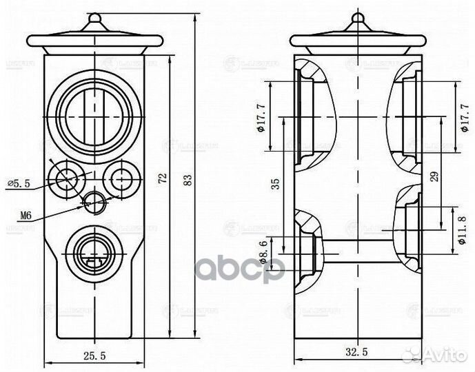 Клапан расширительный кондиционера (трв) для а