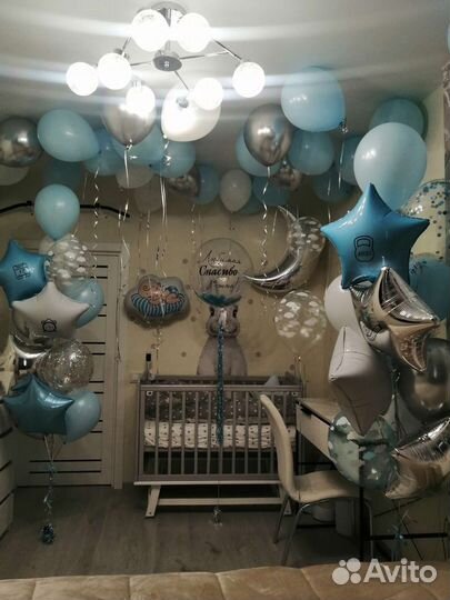 Шары на выписку из роддома маль-ка/де-ки. кмр