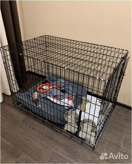 Клетка для собак. Новая. Прут 4 мм. Метал. поддон