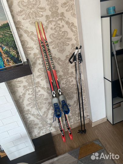 Лыжи детские бу
