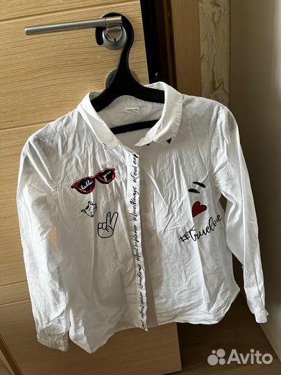 Блузка школьная для девочки р 152