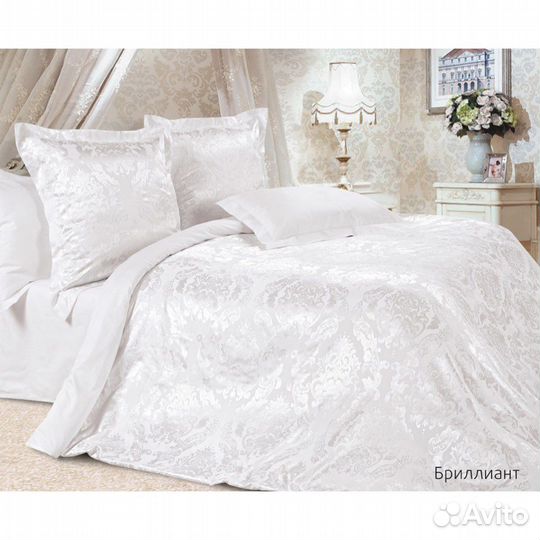 Постельное белье Сатин-Жаккард Евро в чемодане