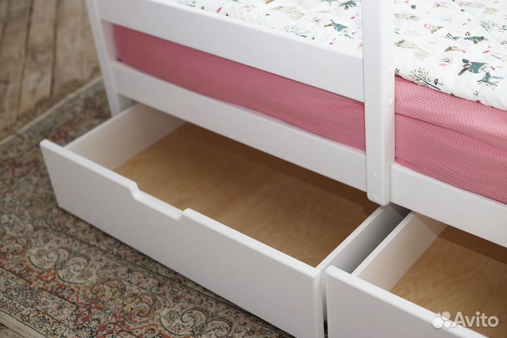 Кровать сканди с ящиками