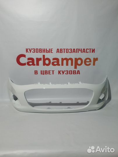 Бампер передний LADA Kalina 2 цвет белое облако