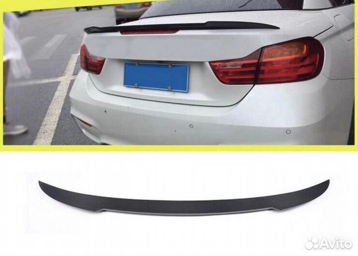 Спойлер багажника V style карбон BMW 3 серия