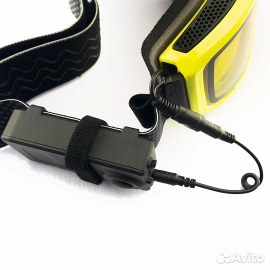 Очки с подогревом AiM Accu Heated Goggles Yellow с