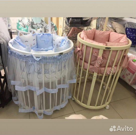 Детская кроватка круглая