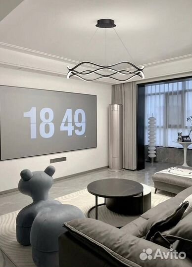 Круглая светодиодная люстра дизайнерская