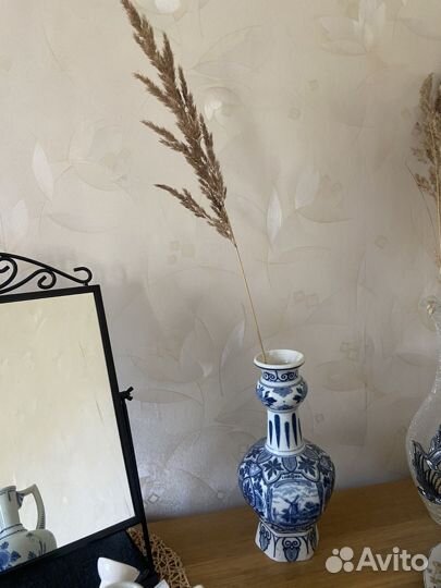 Ваза дельфт delft blue