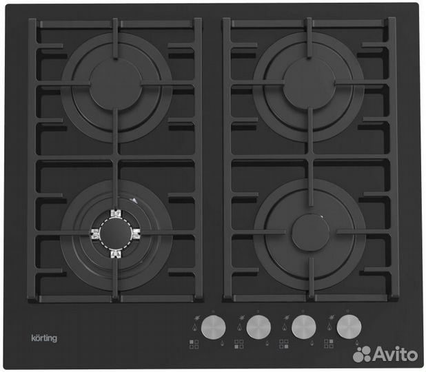 Газовая варочная панель Korting HGG 6825 CTN (черн