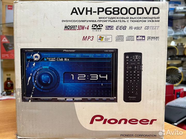 Атомагнитола Pioneer AVH-P6800DVD