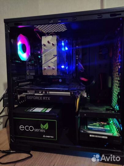 Комплект мать проц память кулер