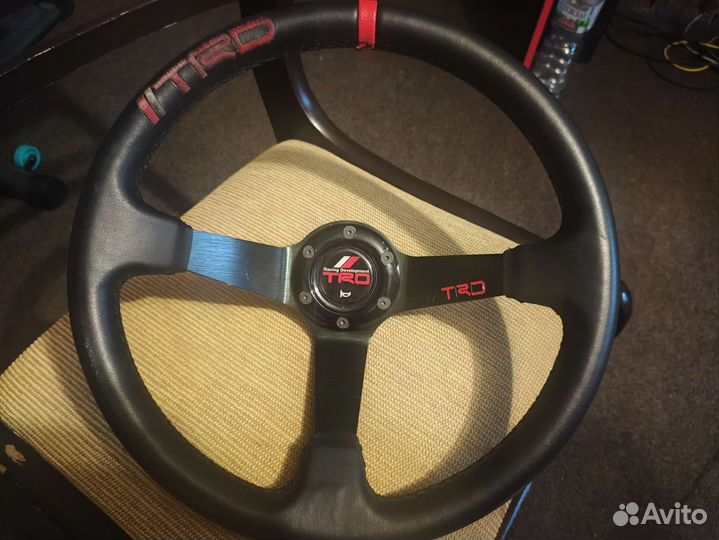 Спортивный руль TRD с переходником Mark jzx90