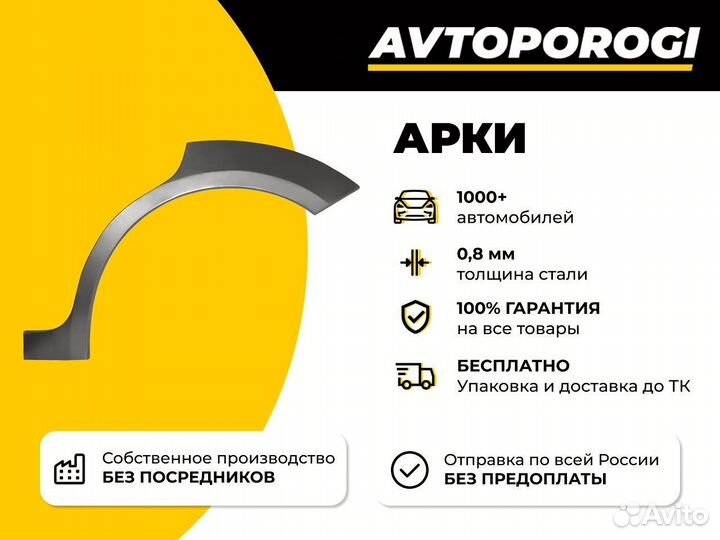 Ремонтная арка Toyota Corolla 9 (E120/130)