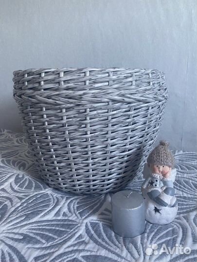 Горшок садовый из полиротанга