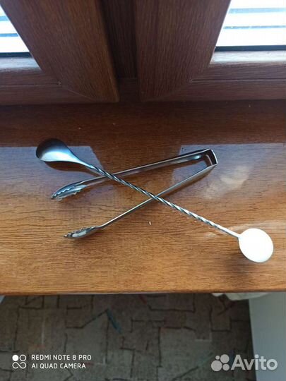 Коктейльная ложка и щипцы Xennessy для льда