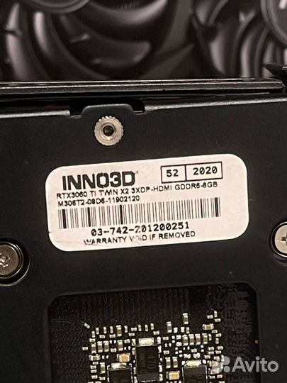 Видеокарта Inno3D Rtx 3060TI