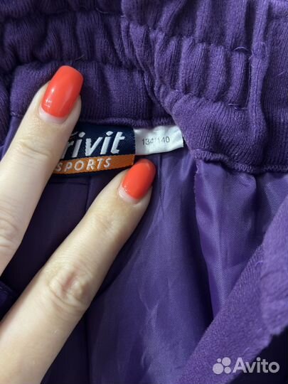 Брюки горнолыжные, утепленные, размер 134-140