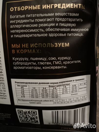 Сухой корм для собак