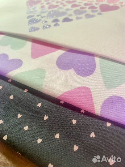 Комплект лонгсливов для девочки 134 h&m