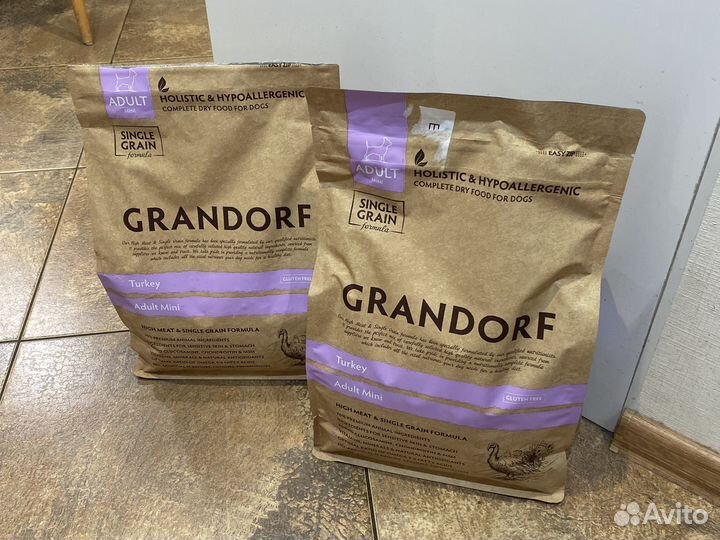 Сухой корм для собак Grandorf 3кг гипоаллергенный