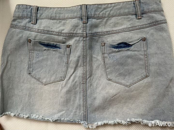 Юбка и жилетка джинсовая