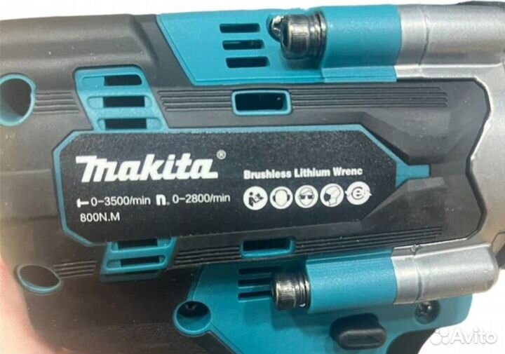 Гайковерт аккумуляторный makita 800нм/18вт