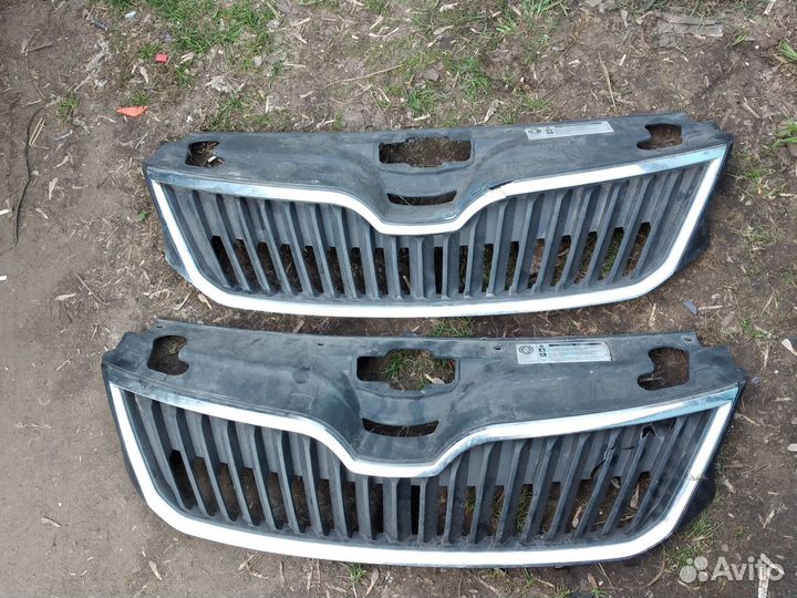 Решётка радиатора Skoda rapid 1